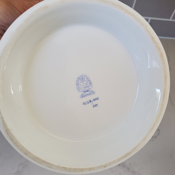 *SOLD* VTG Herend Rust Chinese Bouquet Cachepot - Picture 6 of 8